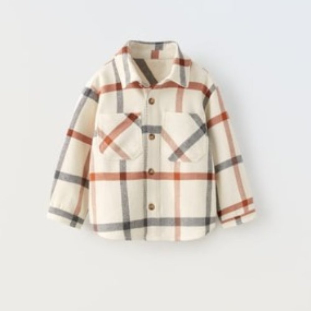TODDLER PLAID OVERSHIRT FROM ZARA